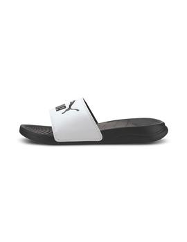 Chancla Puma Popcat 20 Jr Blanco-Negro