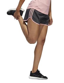 Short Adidas M20 3' Gris/Rosa Para Mujer