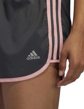 Short Adidas M20 3' Gris/Rosa Para Mujer