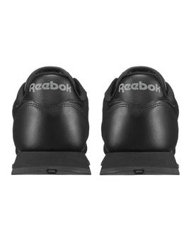 Zapatilla Reebok Classic Leather Negra Para Hombre