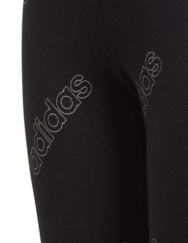 Leggings Adidas YG FAV Negro/Blanco Niña