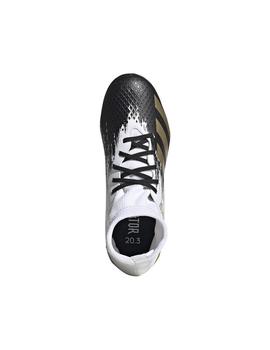 Botas Adidas Predator 20.3 MG J Bco/Negro/Oro