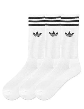 Calcetines Adidas Solid Crew Blanco/Negro