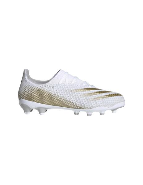 solapa hemisferio Negligencia Botas Adidas X Ghosted.3 MG J Blanco/Dorado