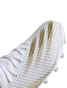 Botas Adidas X Ghosted.3 MG J Blanco/Dorado