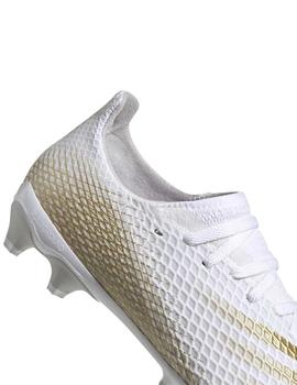 Botas Adidas X Ghosted.3 MG J Blanco/Dorado