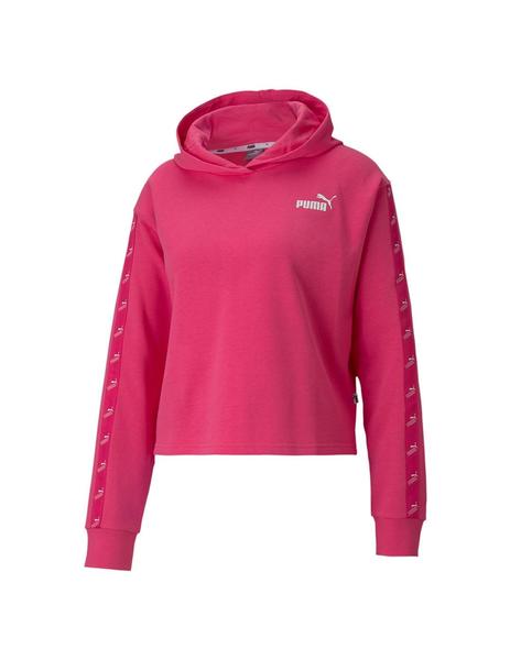 atraer Modernización dinosaurio Sudadera Puma Amplified Croped Fucsia Mujer