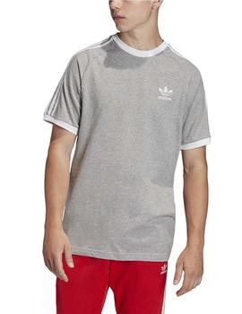 Camiseta Adidas 3-Stripes Gris/Blanco Hombre