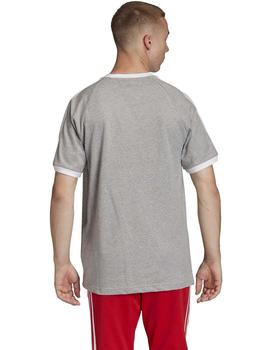 Camiseta Adidas 3-Stripes Gris/Blanco Hombre