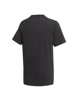 Camiseta Adidas YB FAV AOP Negro/Blanco Niño