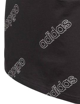 Camiseta Adidas YB FAV AOP Negro/Blanco Niño