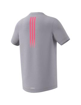 Camiseta Adidas JB TR Aero Gris Niño