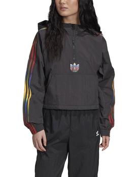 Sudadera Adidas Cropped HalfZip Negro Mujer