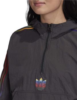 Sudadera Adidas Cropped HalfZip Negro Mujer