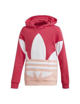 Sudadera Adidas Big TRF Rosa/Blanco Niña