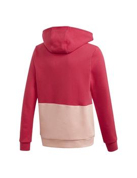 Sudadera Adidas Big TRF Rosa/Blanco Niña