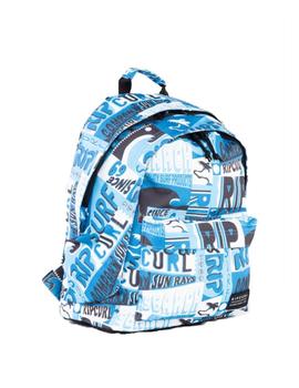 Mochila Rip Curl Double Dome BTS Azul/Blanco