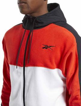 Chaqueta Reebok Wor Flee Polar Rojo/Mno/Bco Hombre