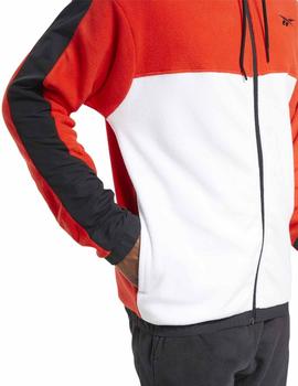 Chaqueta Reebok Wor Flee Polar Rojo/Mno/Bco Hombre