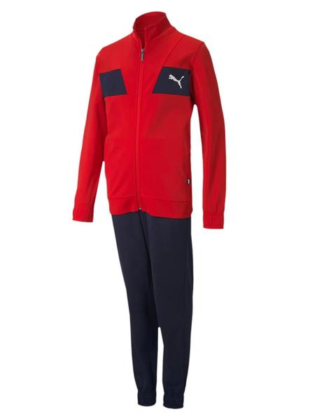 Chandal Puma Poly Suit cl B Rojo/Marino Niño