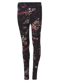 Leggings Puma Alpha AOP Negro/Estampado Niña