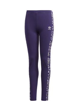 Leggings Adidas Solid Violeta Niña