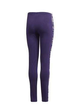 Leggings Adidas Solid Violeta Niña