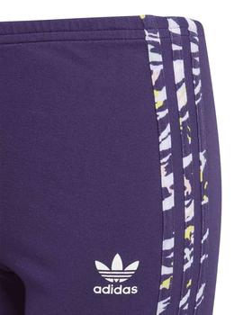 Leggings Adidas Solid Violeta Niña