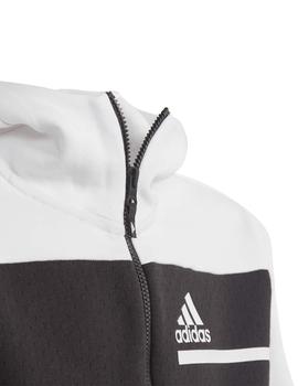 Chaqueta Adidas B ZNE FZ Negro/Blanco Niño