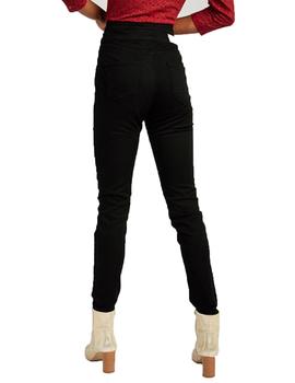 Pantalon Naf Naf F-Powi Taille H Negro Mujer