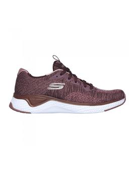 Zapatillas Skechers Solar Fuse Brisk Burdeos Mujer