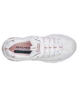 Zapatillas Skechers D'Lites Fresh Start Bco Mujer