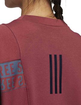 Sudadera Adidas W MHS WORD Granate Mujer