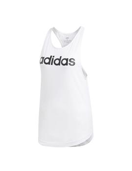 Camiseta Adidas W E LIN LOOS TK Blanco Mujer