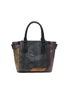 Bolso Desigual Dark Phoenix Safi Med Marron Mujer