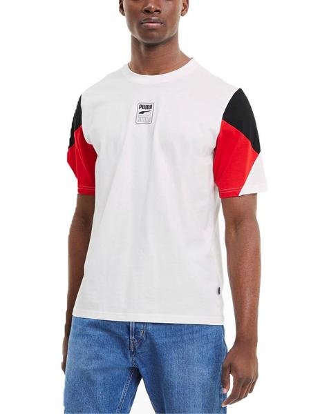 pastel Sucio Jarra Camiseta Puma Rebel advanced Blanco Hombre