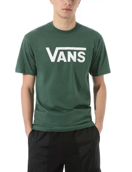 Borrar matrimonio astronomía Camiseta Vans Classic Verde Hombre