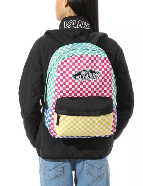 rutina Piñón De hecho Mochila Vans Realm Cuadros Multicolor