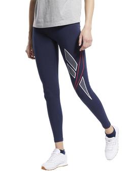 Leggings Reebok CL D Big Vector Marino Mujer