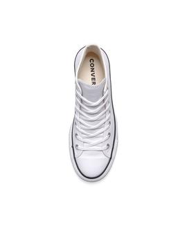 Zapatilla Converse All Star Platform Piel Blanco