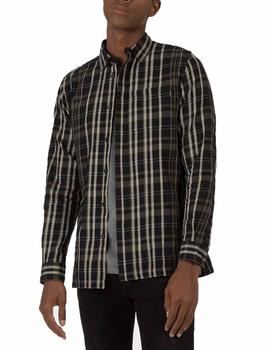 Camisa Tiffosi Collins Negro Hombre