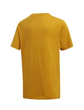 Camiseta Adidas YB MH BOS Mostaza Niño