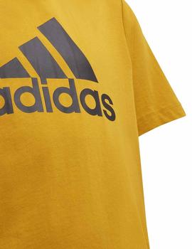 Camiseta Adidas YB MH BOS Mostaza Niño
