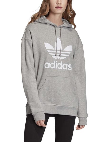 Comprensión hoy Meandro Sudadera Adidas Trefoil Gris Mujer