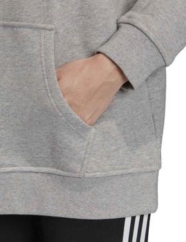 Sudadera Adidas Trefoil Gris Mujer