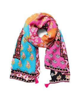 Foulard Desigual Boho Patch Multicolor Mujer