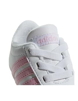 Zapatilla VL Court 2.0 Crib Blanco/Rosa