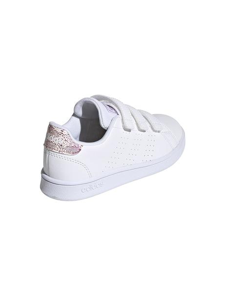 Zapatillas Adidas Advantage C Blanco/Rosa