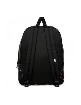 Mochila Vans Realm Negro/Flores Mujer