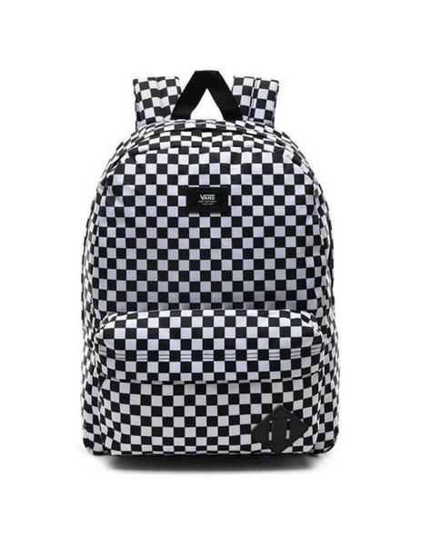 Mochila Vans Skool III Cuadros Blanco/Negro